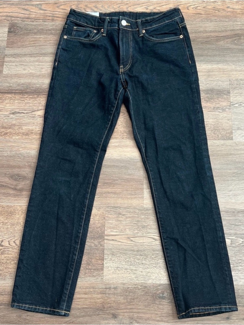 H&M Men's Dark Blue Slim Straight Jeans